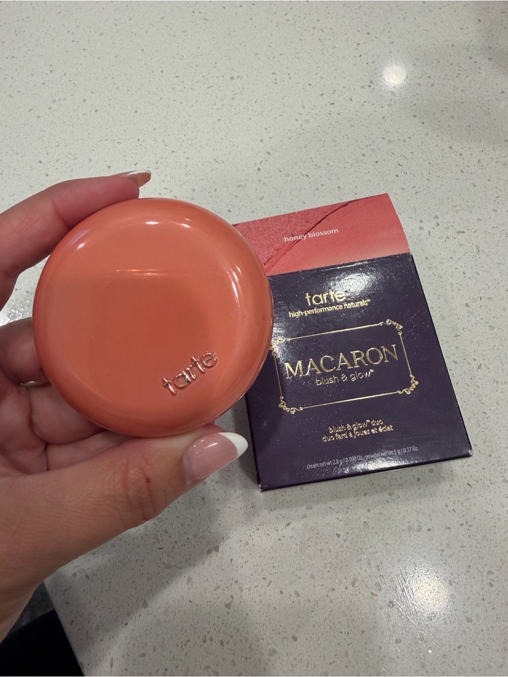 tarte Macaron Blush & Glow Compact in Coral Peach